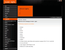 Tablet Screenshot of model-lights.com